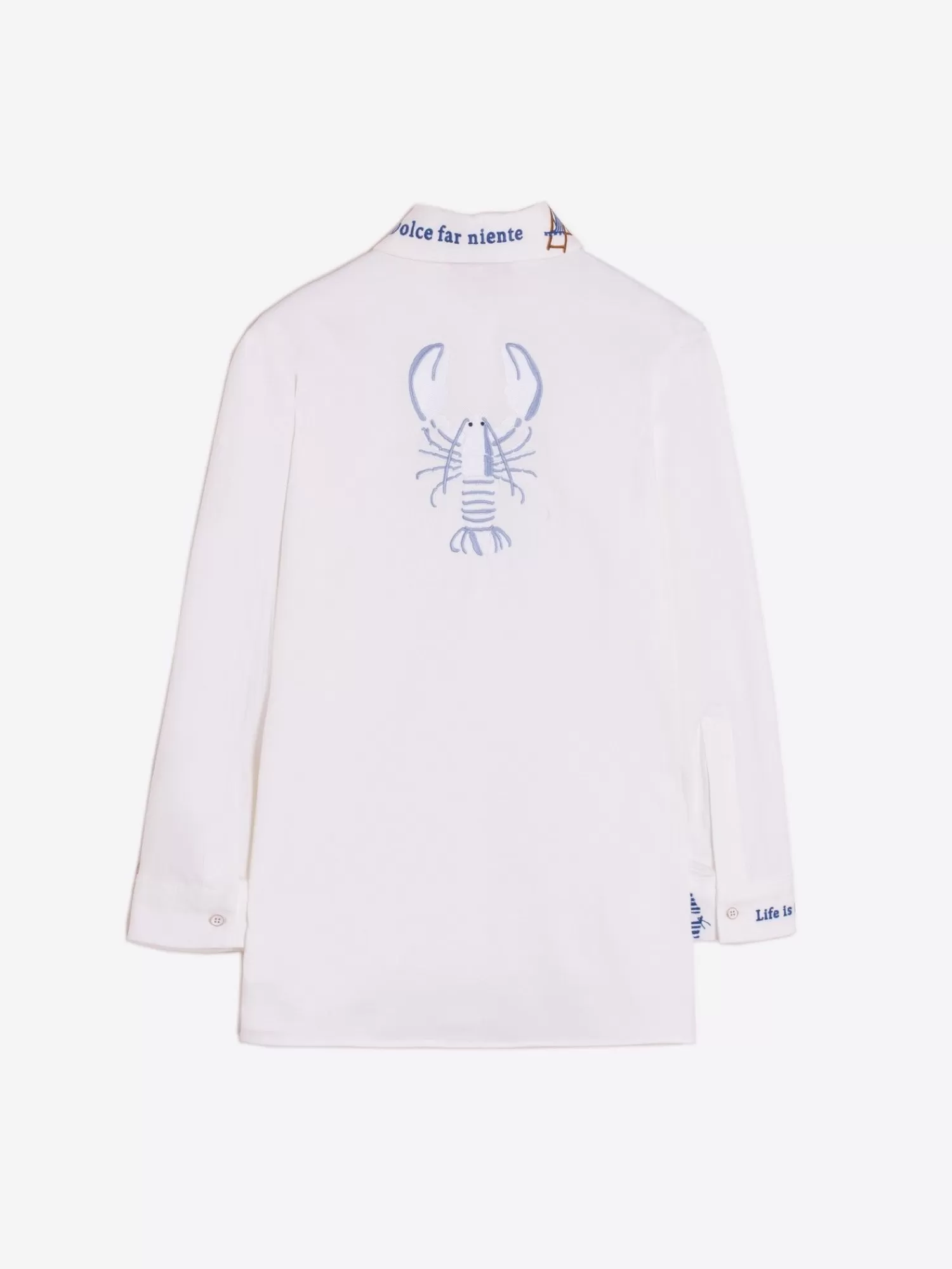 Mujer Vilagallo Camisa Bordada Tejido Camiseta