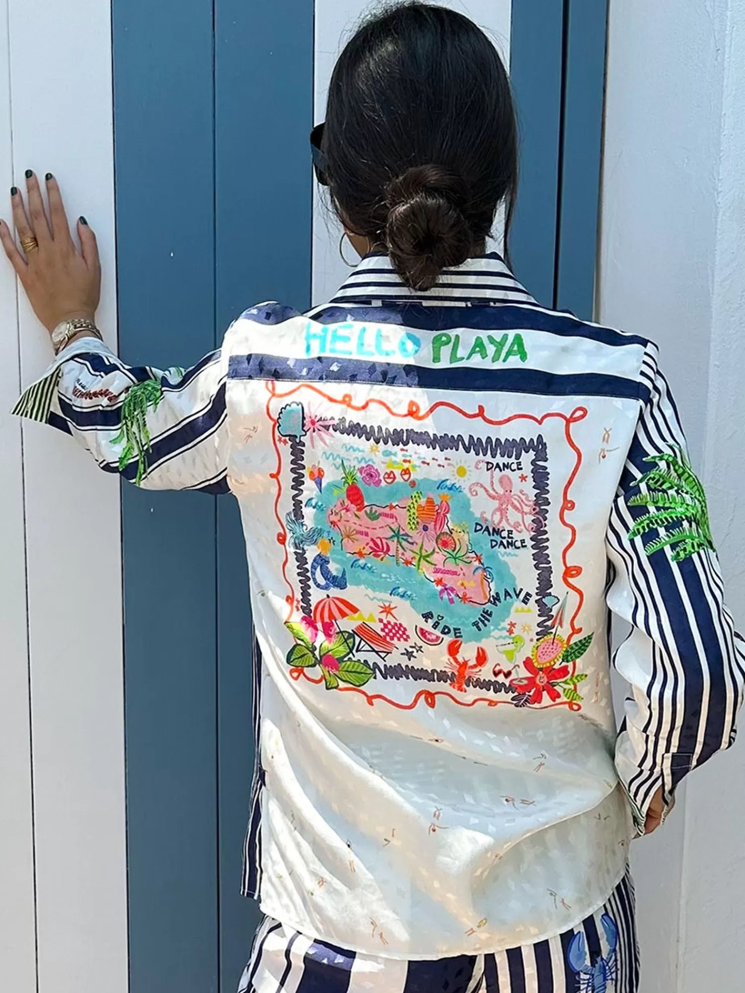 Mujer Vilagallo Camisa Irina Patchwork Print