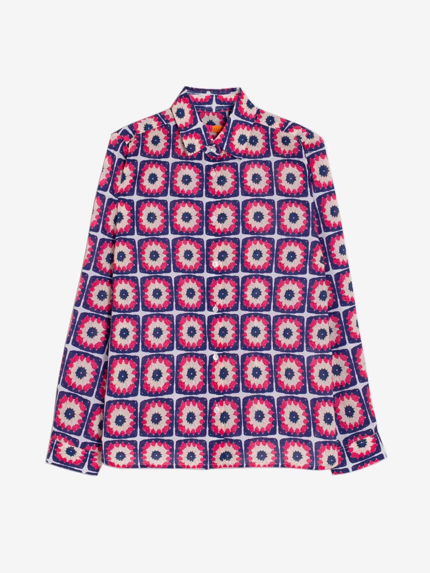 Mujer Vilagallo Camisa Isabella Crochet Estampado