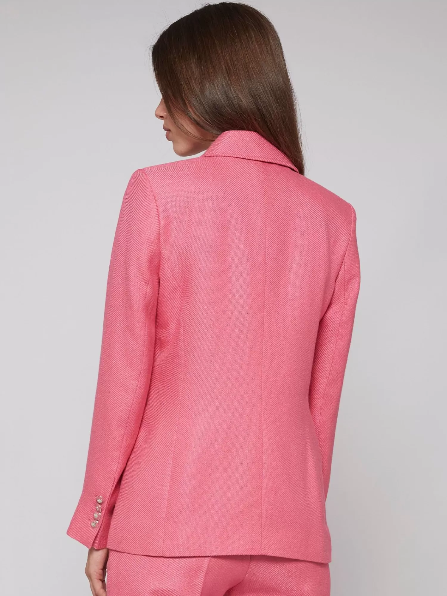 Mujer Vilagallo Chaqueta Ingrid Pink Savile
