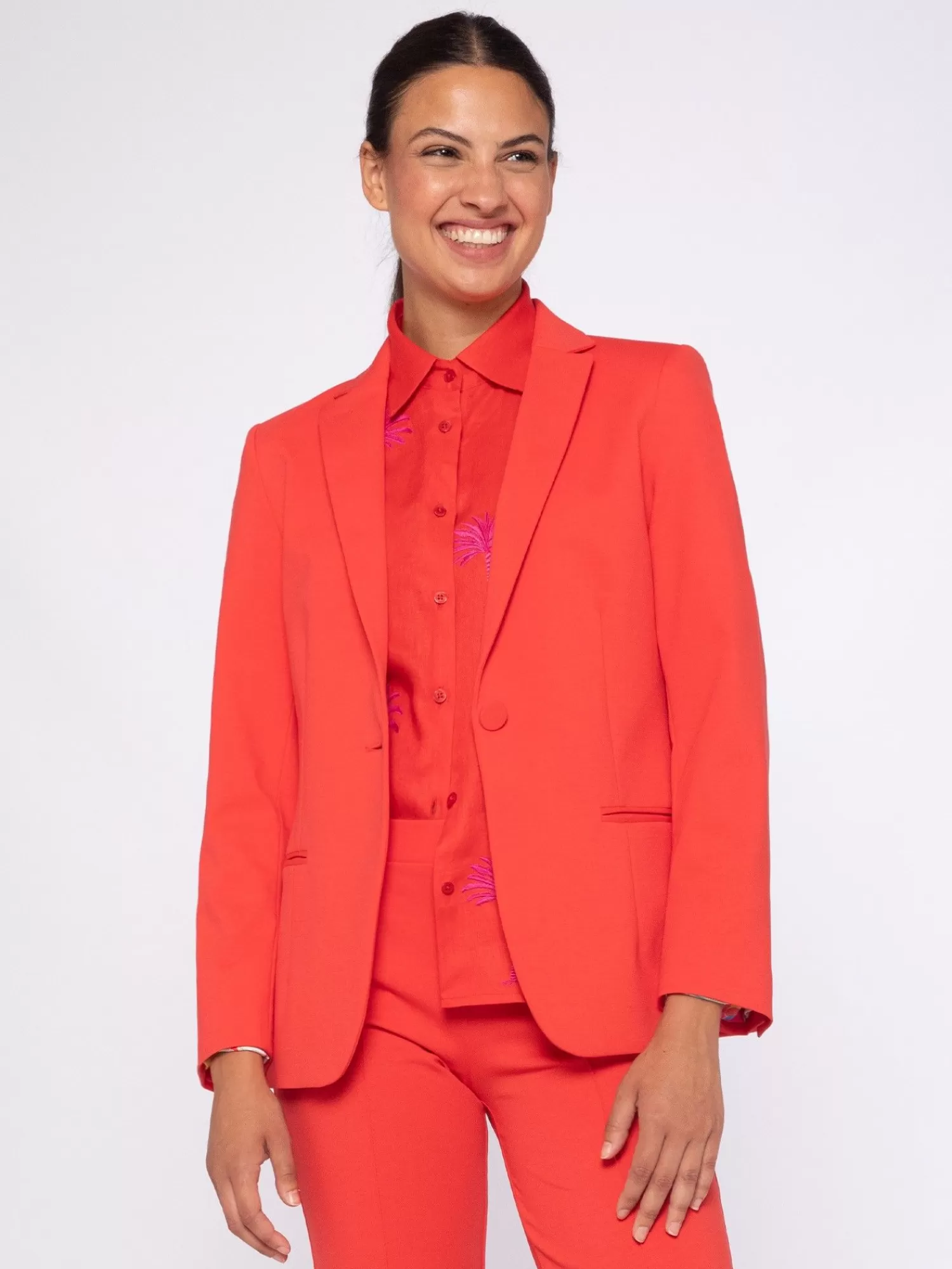 Mujer Vilagallo Chaqueta Punto Coral Perfect Fit