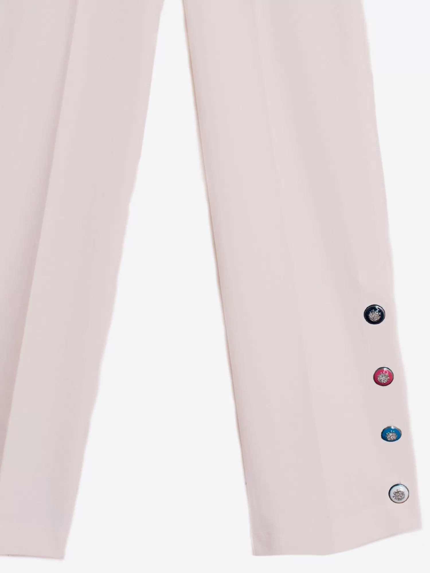 Mujer Vilagallo Pantalon Mikaela Marfil Knit Perfect Fit
