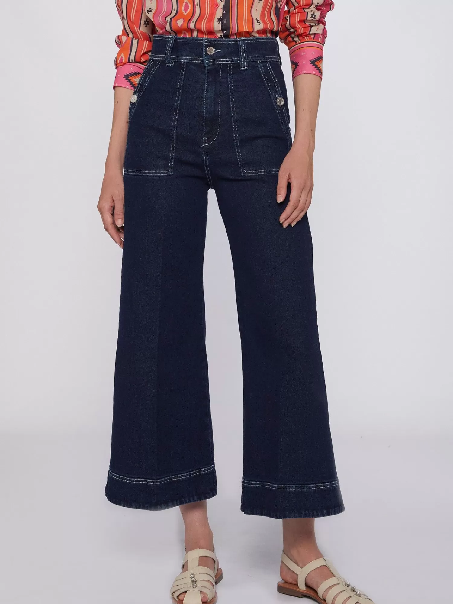 Mujer Vilagallo Pantalon Noa Denim