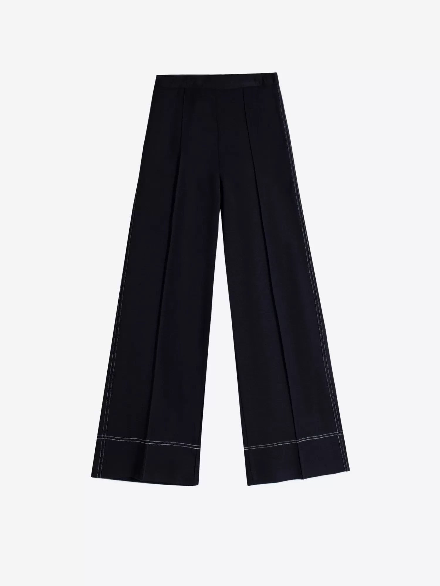 Mujer Vilagallo Pantalon Punto Beatriz Negro