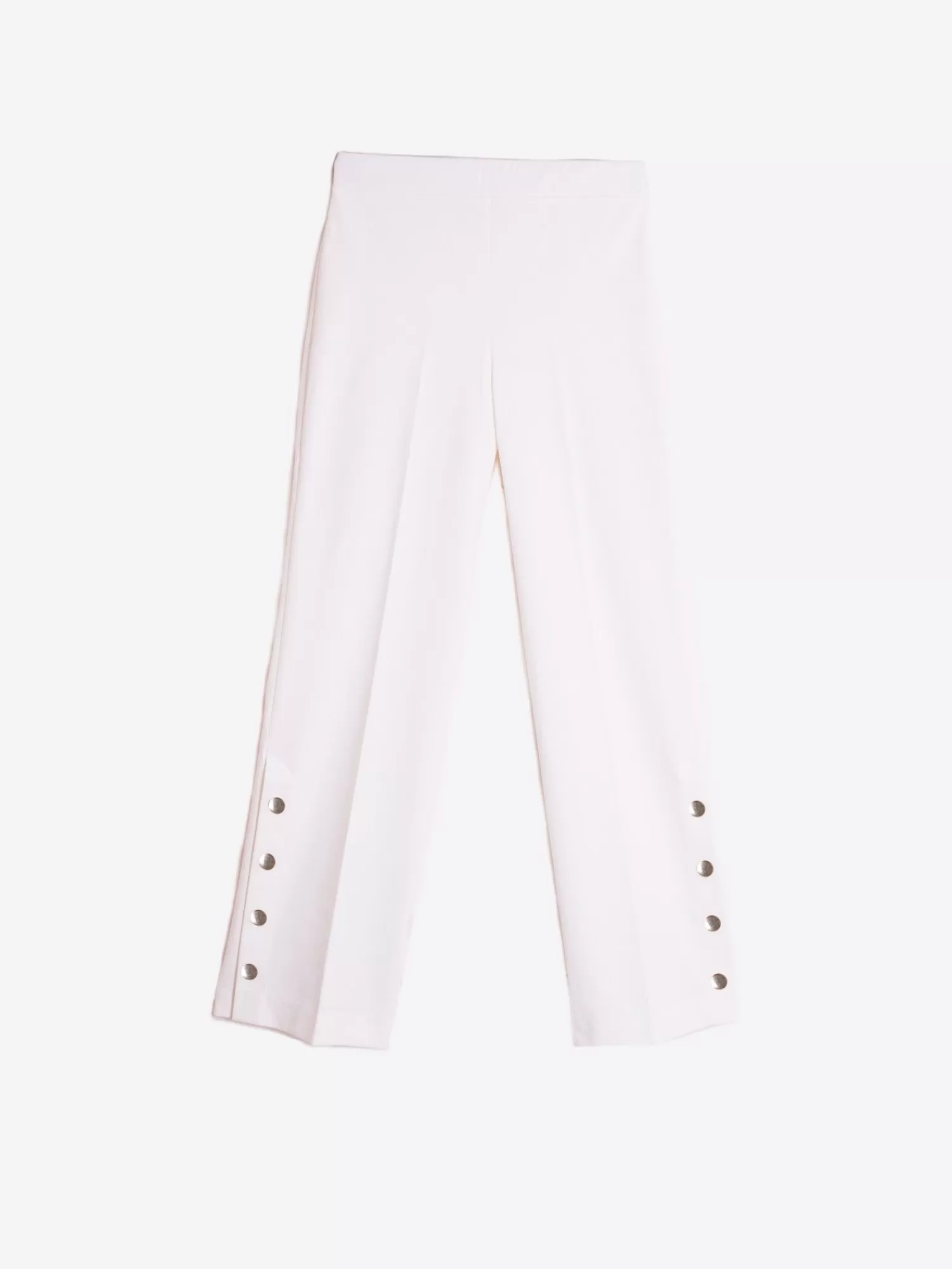 Mujer Vilagallo Pantalon Punto Blanco Perfect Fit