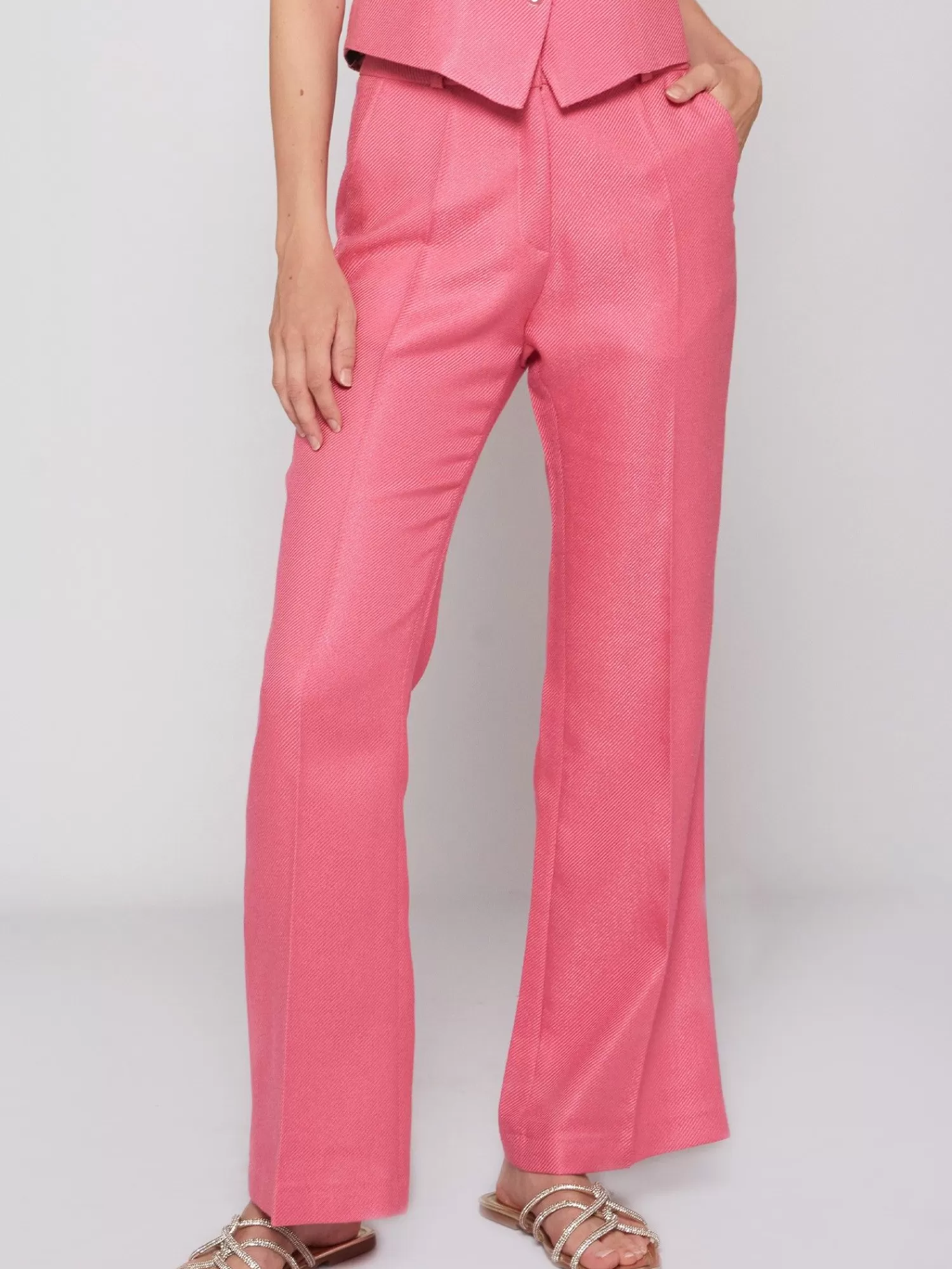 Mujer Vilagallo Pantalon Veronica Pink Savile
