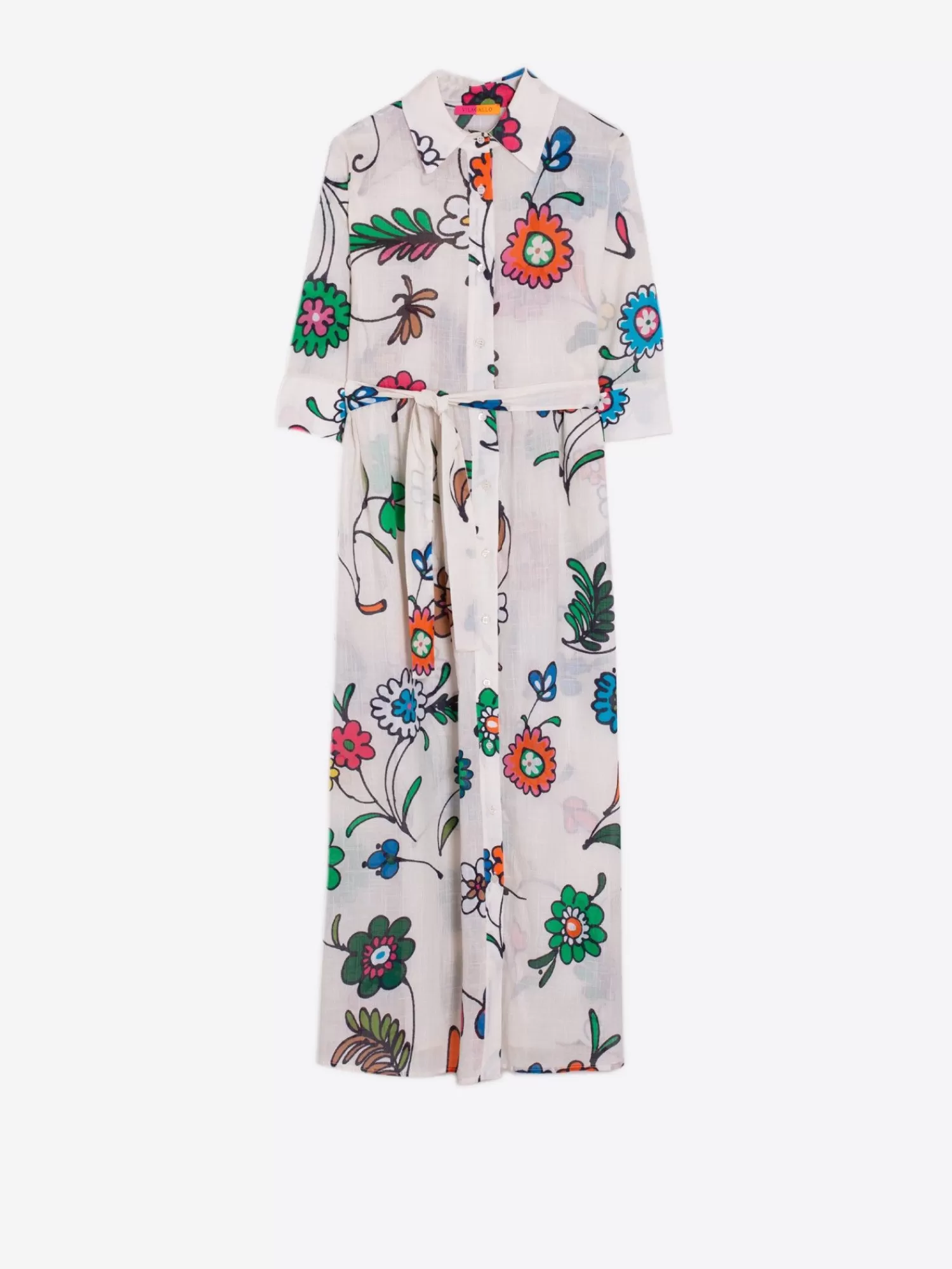 Mujer Vilagallo Vestido Natalia Daisy Flower Print